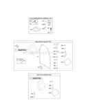 Engine Gasket Set Valve Gasket Set Diagram and Parts List for 295447-0142-E1  Briggs and Stratton Engine